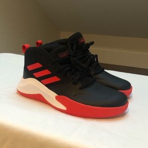 Never worn- Boys Adidas basketball sneakers
